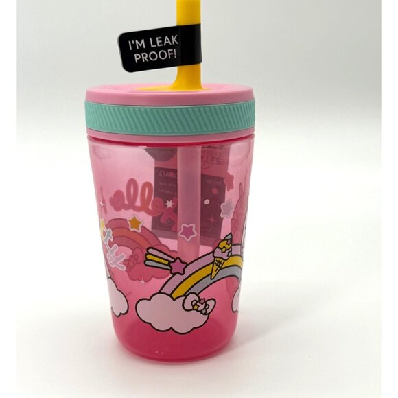 Hello Kitty Leak-Proof 15oz Unicorn Zak! Everyday Smiles BPA-Free Tumbler With S - Picture 5 of 7